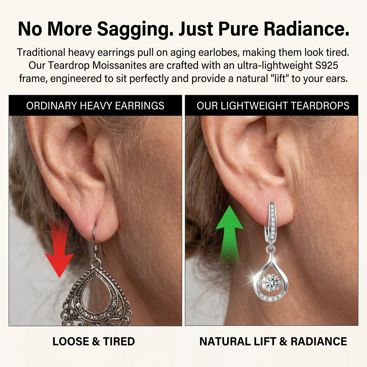 đ„ LAST DAY 90% OFF:1-Carat "Dancing" Moissanite Earrings â The Pure S925 Comfort & Sparkle You Deserveđ