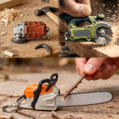 🪚 🪚 BUY 2 GET 1 FREE!🔥 Functional Power Tool Keychain Set