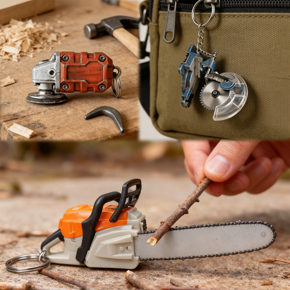 🪚 🪚 BUY 2 GET 1 FREE!🔥 Functional Power Tool Keychain Set