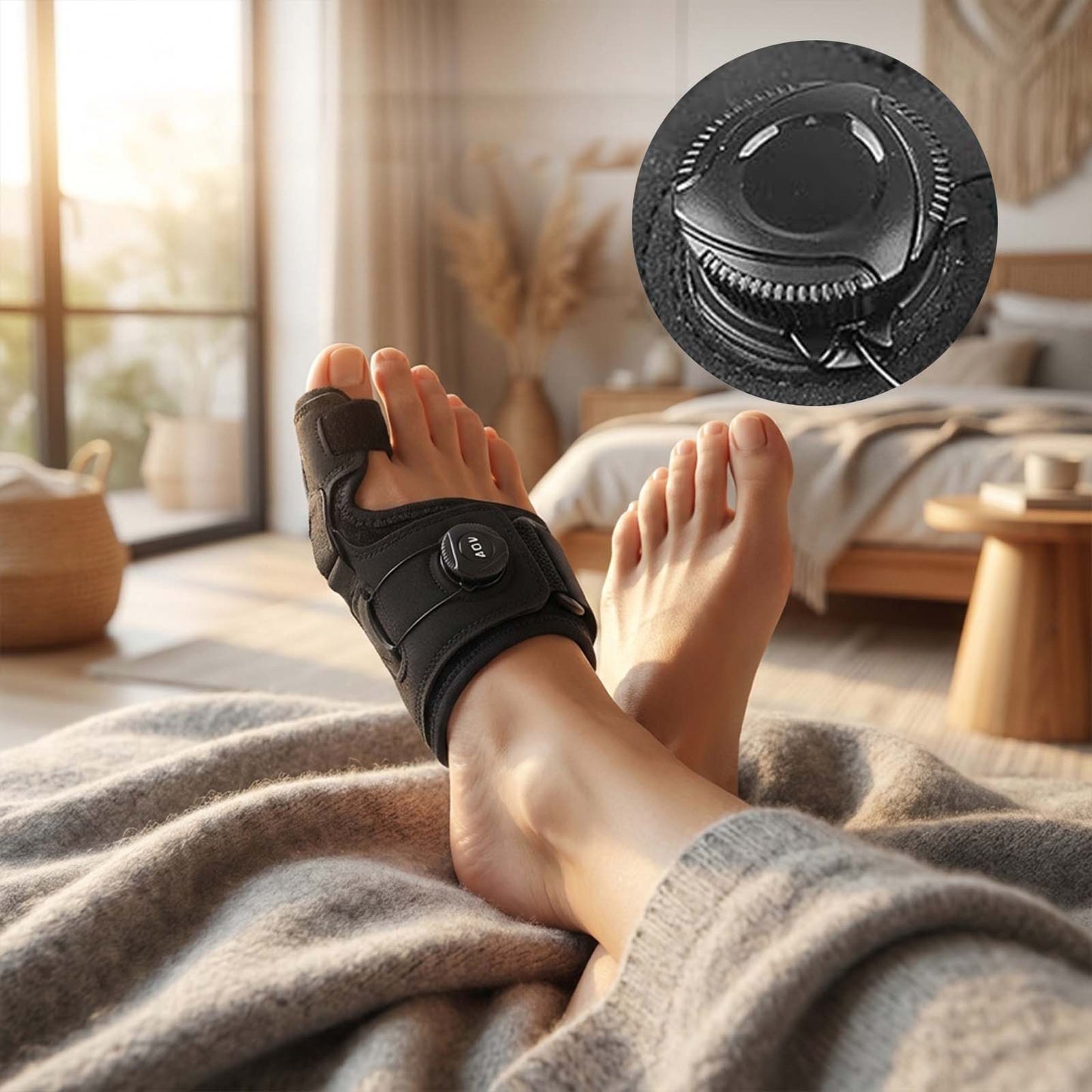 🦶 Support Better Toe Alignment  Adjustable bunion support for daily foot comfort.