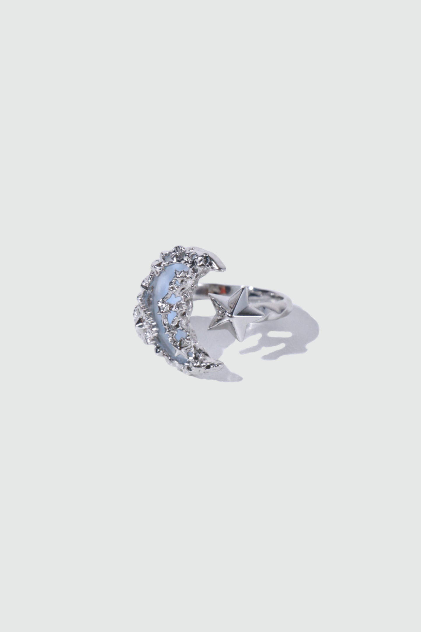 Mystic Blue Moon Resin Ring 🌙💙✨ – Celestial Jewelry