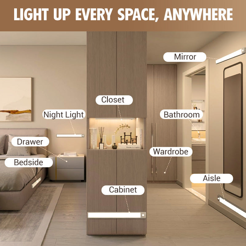 🎁Last Day Special Offer-50% OFF💡Punch-free Smart Sensor Magnetic Rechargeable LED Lights