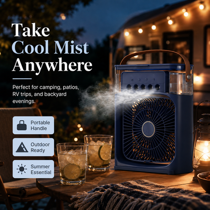 ❄️Portable Cooling Fan with Water Tank, Fragrance & Mosquito Defense