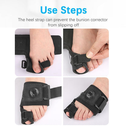 🦶 Support Better Toe Alignment  Adjustable bunion support for daily foot comfort.