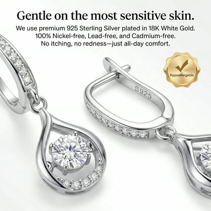 🔥 LAST DAY 90% OFF:1-Carat "Dancing" Moissanite Earrings – The Pure S925 Comfort & Sparkle You Deserve💎