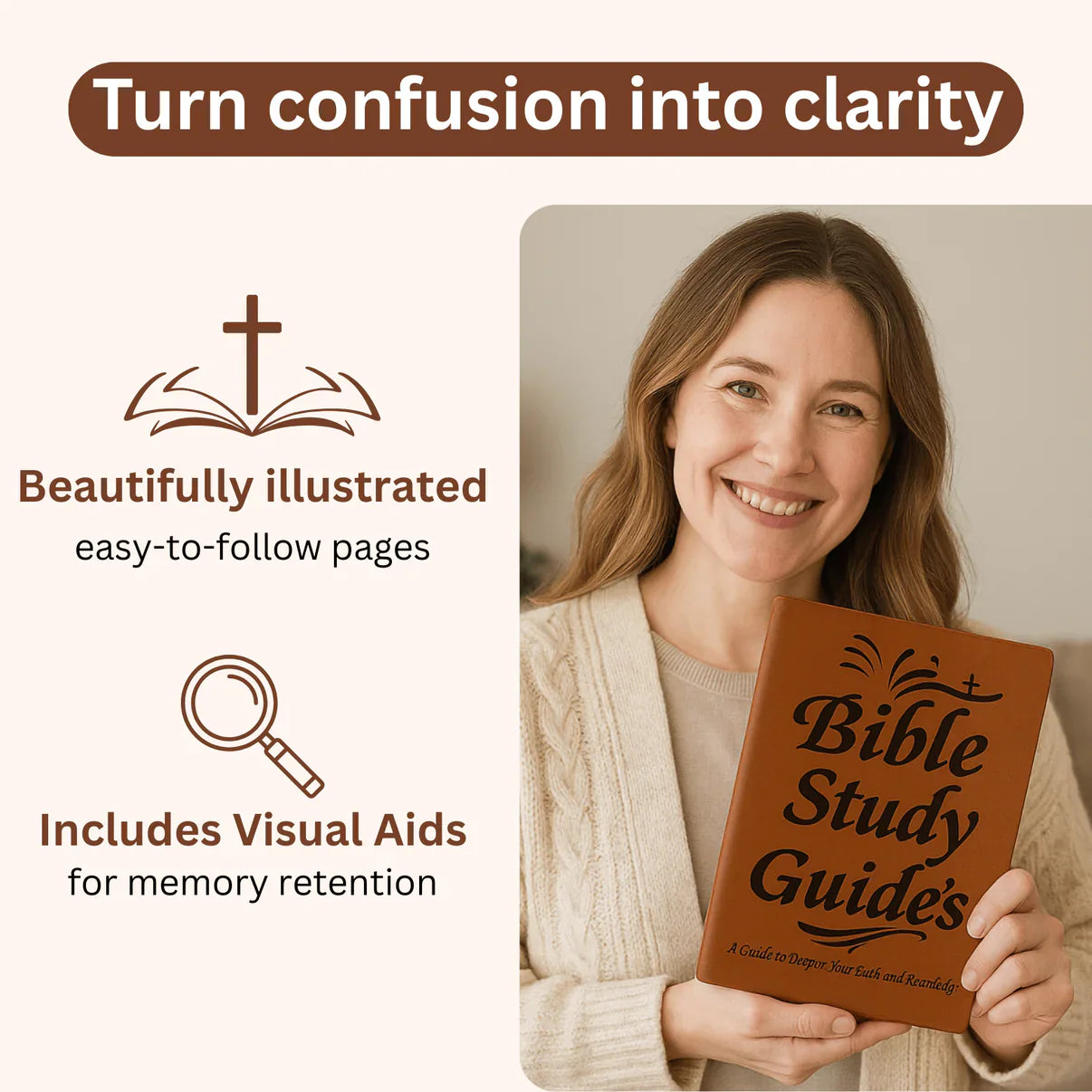 ✝️📖66-Page Bible Study Guide & Daily Devotional Journal