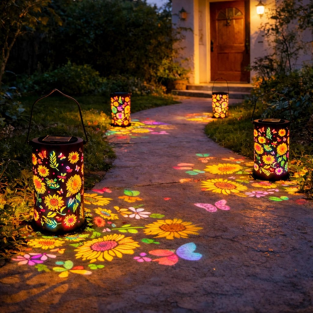 🔥HOT SALE 49% OFF- Free Shipping ✈️-🌞Colorful Sunflower Glow Solar Garden Lantern