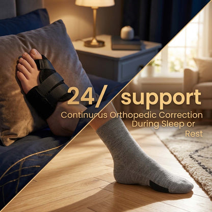 🦶 Support Better Toe Alignment  Adjustable bunion support for daily foot comfort.