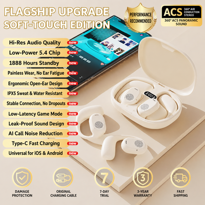 Essential Open Earbuds 🎧✨ – Wireless Comfort & Crystal Clear Sound