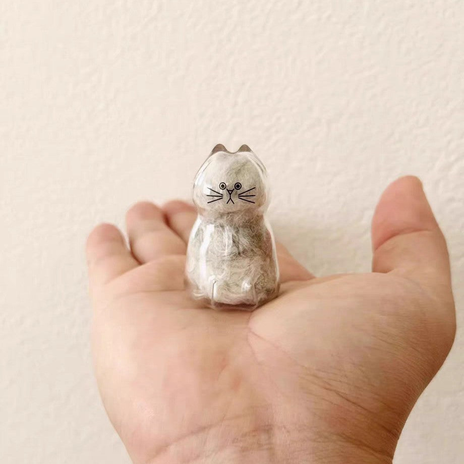 Pet Hair Memorial Capsule Keychain