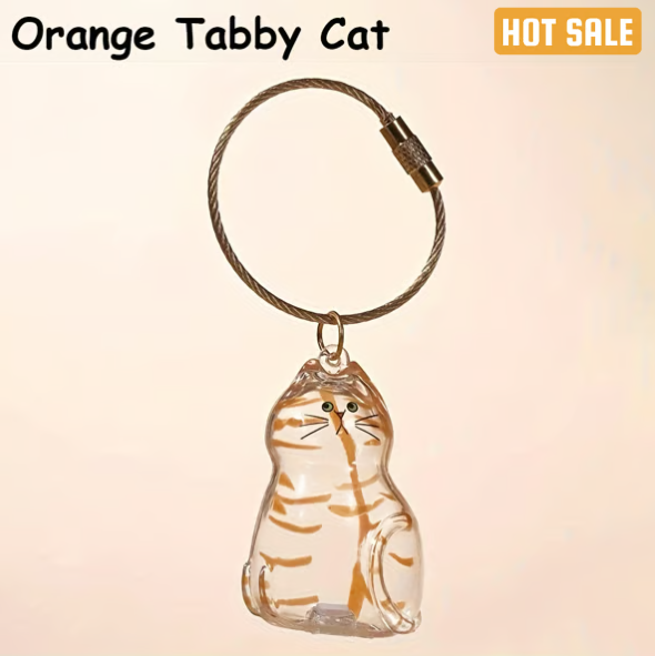 Pet Hair Memorial Capsule Keychain