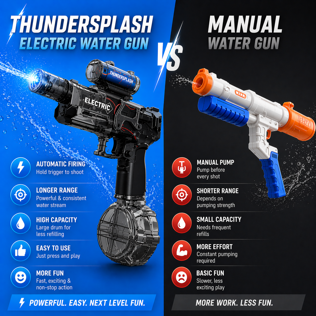 40% OFF for Kids' Day-HydraX High-Velocity Electric Water Blaster
