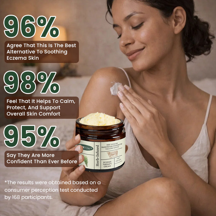Bee Venom Handmade Premium Tallow Balm – Herb-Infused Eczema Therapy Cream