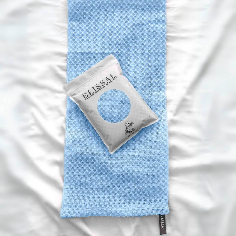 （📢60% off!! ⏰ ）Blissal Exfoliating Antibacterial Shower Towel