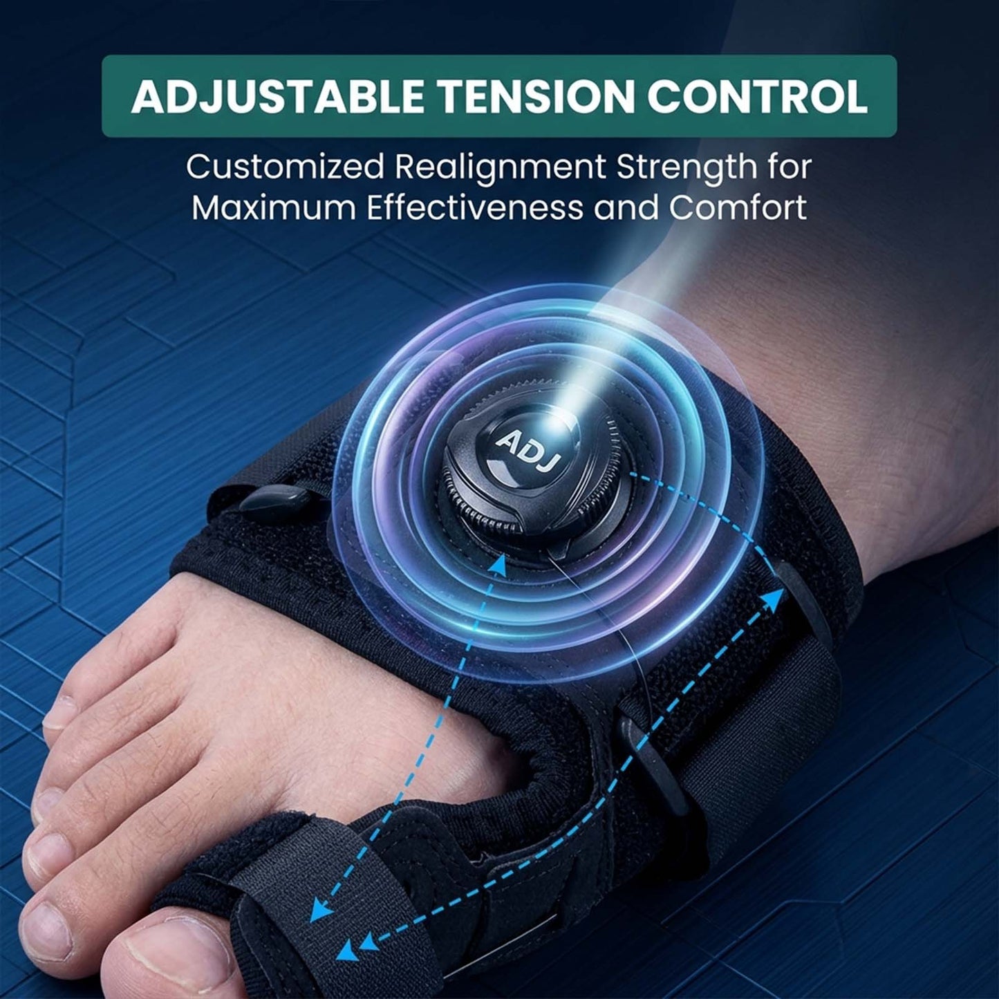 🦶 Support Better Toe Alignment  Adjustable bunion support for daily foot comfort.