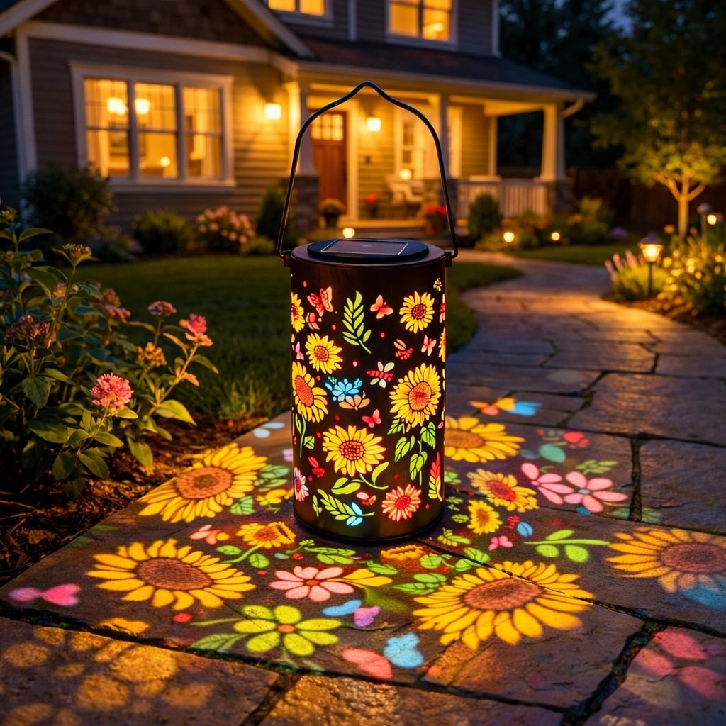 🔥HOT SALE 49% OFF- Free Shipping ✈️-🌞Colorful Sunflower Glow Solar Garden Lantern