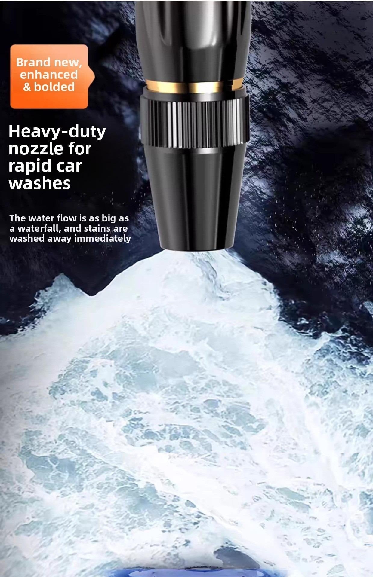 🔥High Pressure Water Nozzle👍Multi-Purpose for Car, Garden & Household Cleaning💦