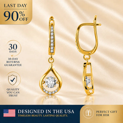 🔥 LAST DAY 90% OFF:1-Carat "Dancing" Moissanite Earrings – The Pure S925 Comfort & Sparkle You Deserve💎