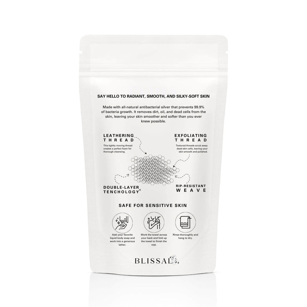 （📢60% off!! ⏰ ）Blissal Exfoliating Antibacterial Shower Towel
