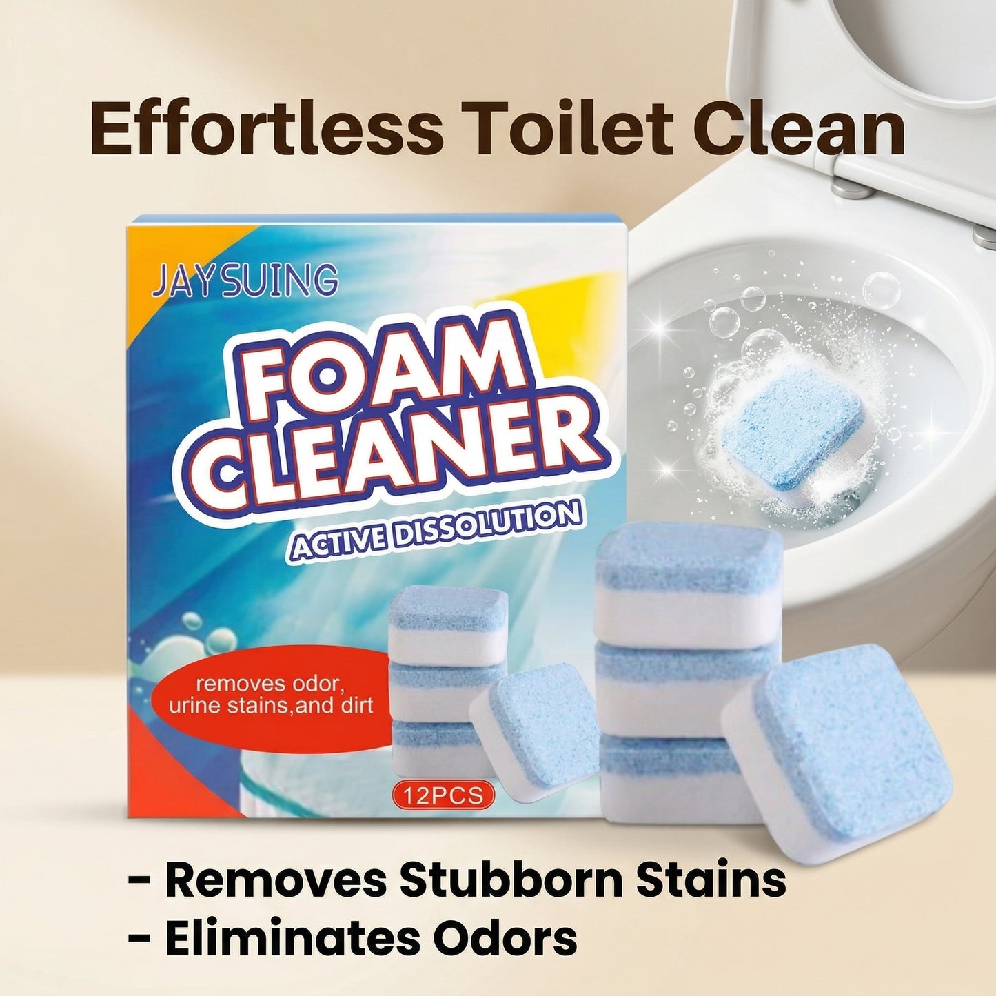 Magic Toilet Cleaning Fizzing Tablets – Effortless Clean for a Sparkling Toilet!