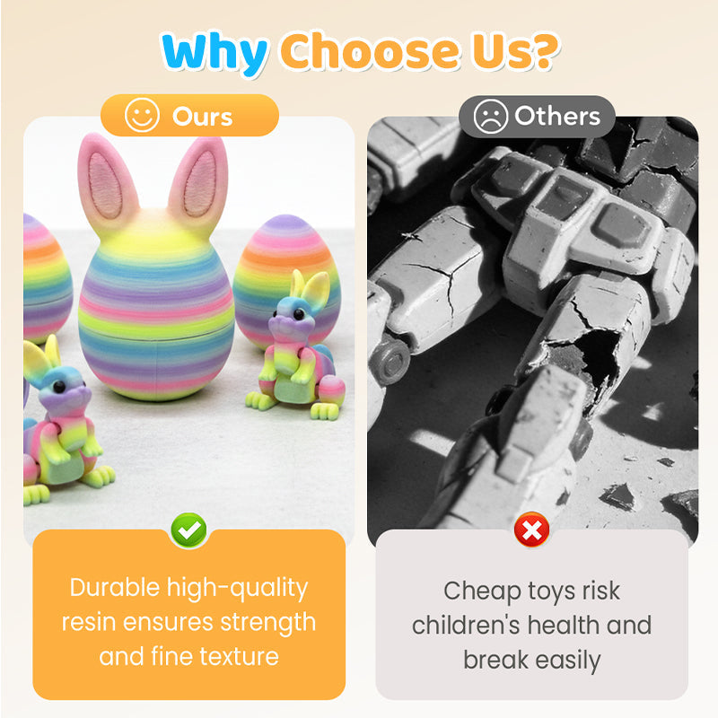 💐60% OFF ! Easter Decorative Egg – Articulated Bunny for Collectors 🎁🌷【Holiday Special】