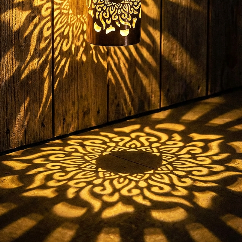 （📢60% off!! ⏰ ）Solar Powered Mandala Projector Light - Waterproof Outdoor Garden Decor