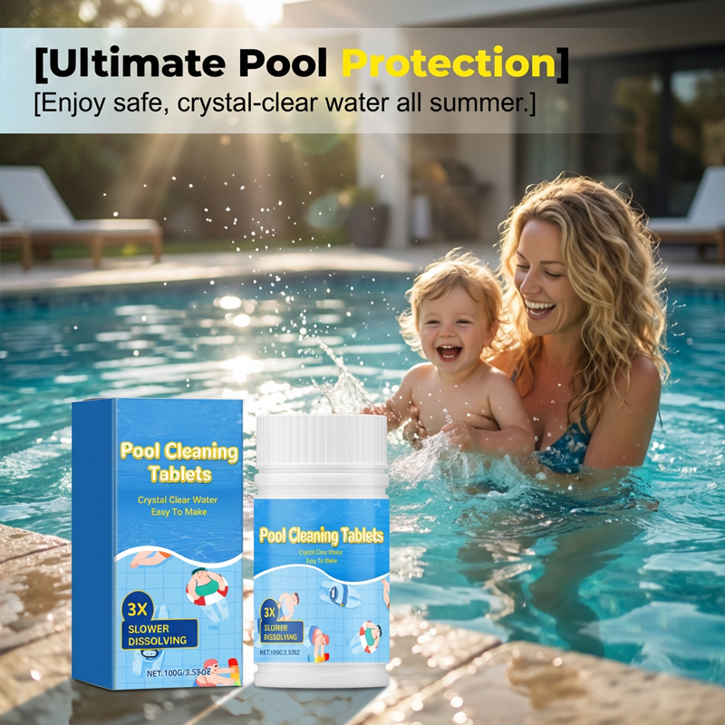 🏊‍♂️Pool Cleaning Tablets for Crystal Clear Water