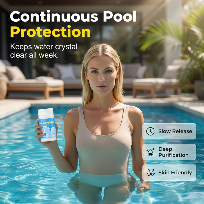 🏊‍♂️Pool Cleaning Tablets for Crystal Clear Water