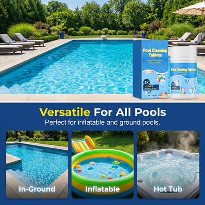 🏊‍♂️Pool Cleaning Tablets for Crystal Clear Water