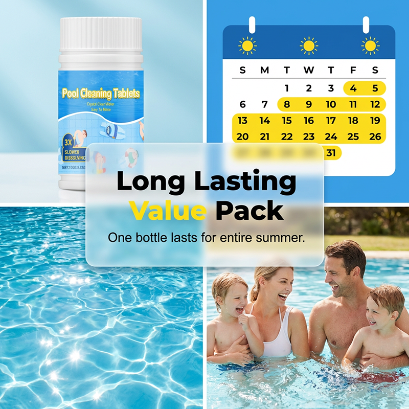 🏊‍♂️Pool Cleaning Tablets for Crystal Clear Water