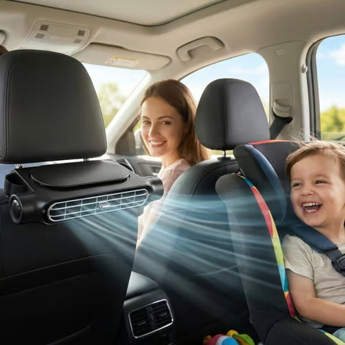 Stay Cool on Every Drive: Adjustable Car Seat Fan for a Comfortable Ride